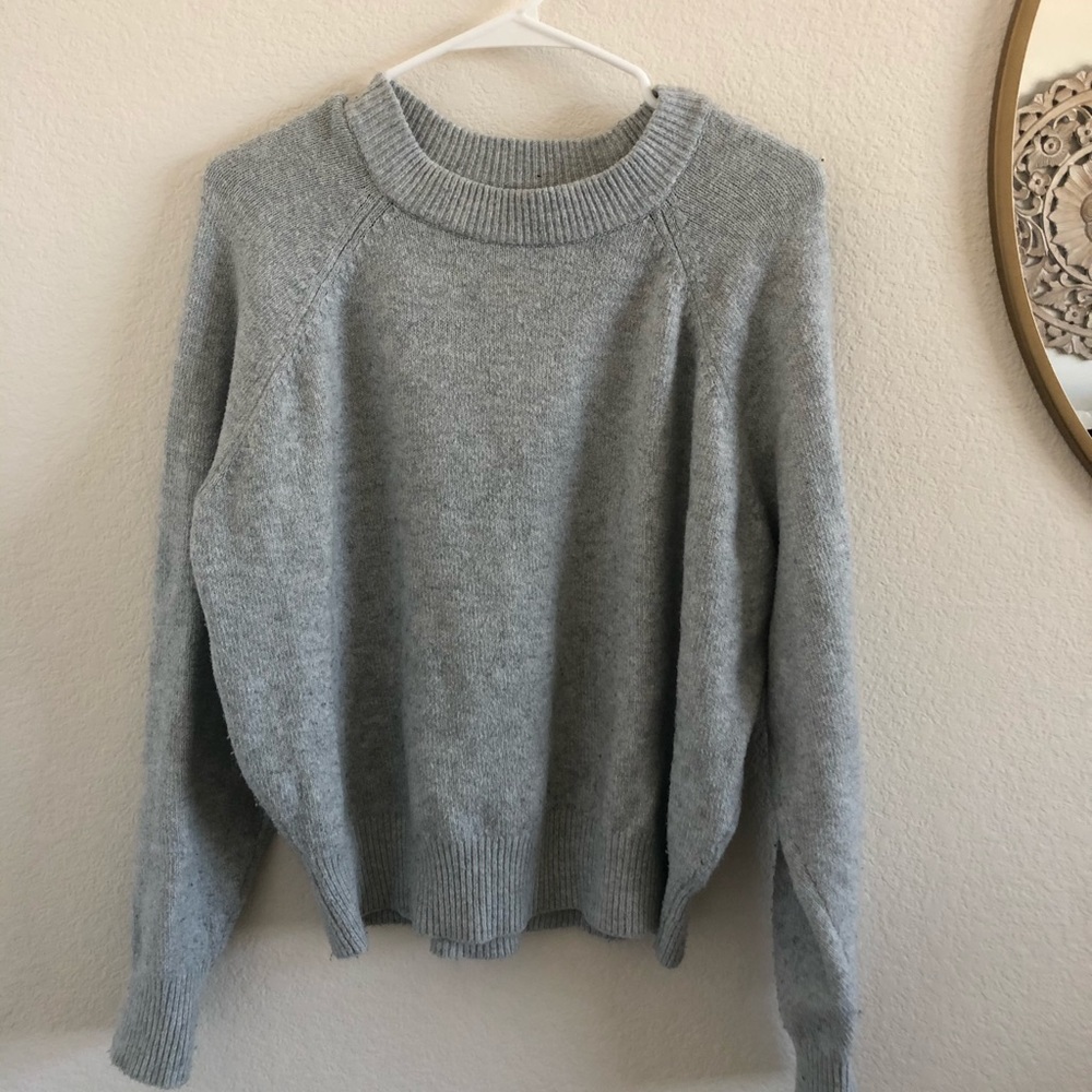 Oversized gray sweater